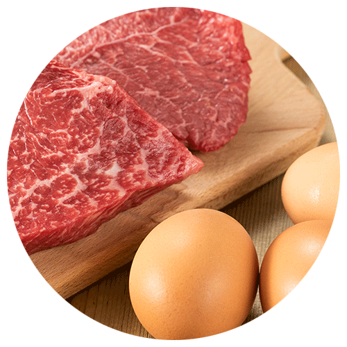 Raw Meat and Eggs